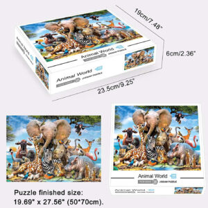 Animal World 1000 Piece Jigsaw Puzzles