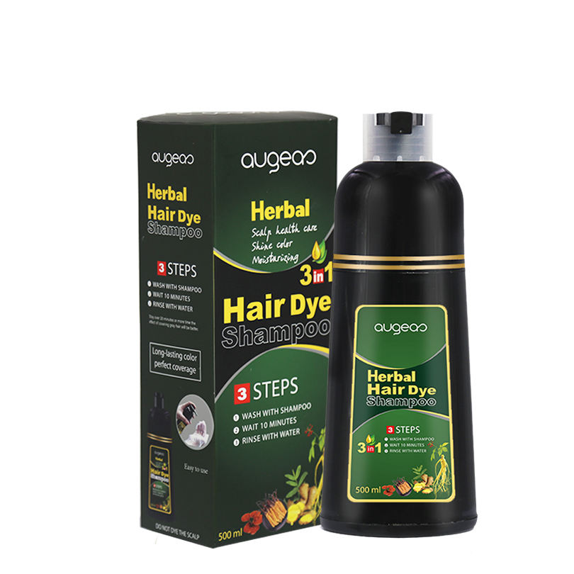 Augeas Herbal Hair Dye Shampoo 500ml FDA Approved Nepal